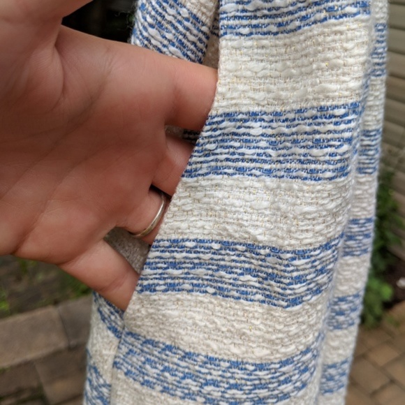 NWOT Line & Dot Blue and white striped dress Sz S - Picture 4 of 8